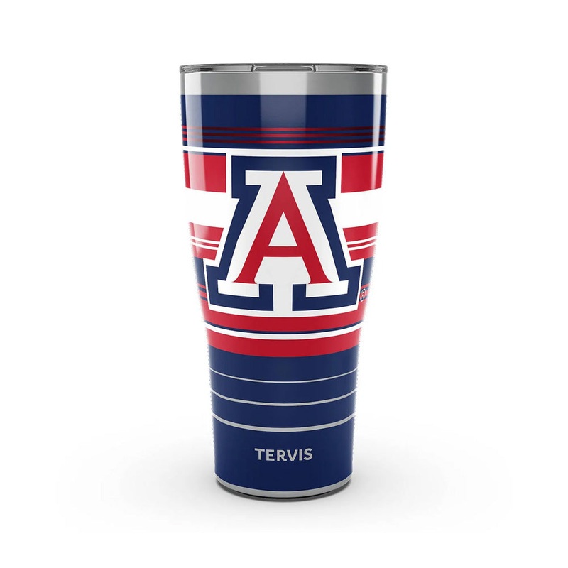 NCAA Arizona Wildcats Tervis 30oz Hype Stripes Steel Tumbler
