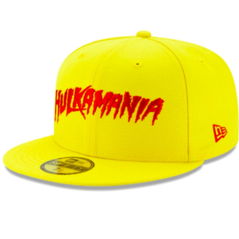 New Era Hulk Hogan Yellow “Hulkamania” 59Fifty Fitted Hat