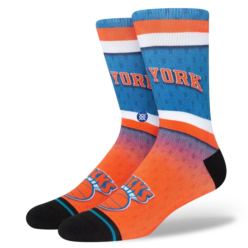 New York Knicks Stance NBA HWC Logo Fader Crew Socks – Royal