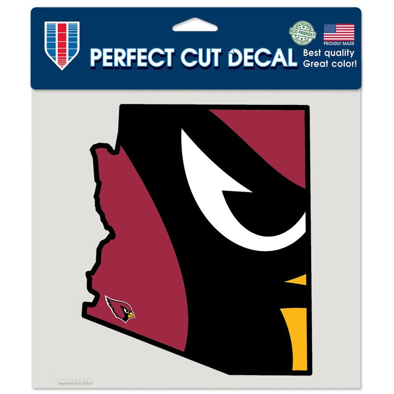 NFL Arizona Cardinals WinCraft 8″ x 8″ State Cutout Decal