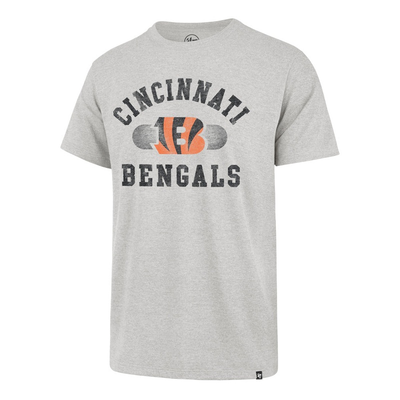 NFL Cincinnati Bengals ’47 Brisk Franklin T-Shirt – Heather Gray