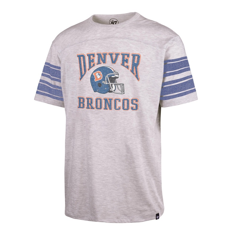 NFL Denver Broncos ’47 Arena Arch Holyoke T-Shirt – Heather Gray