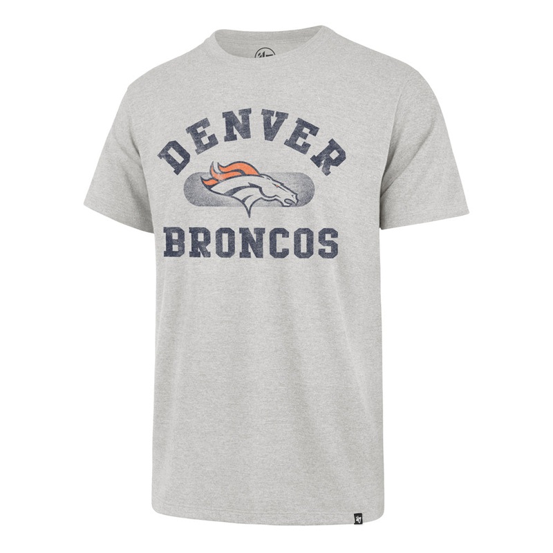 NFL Denver Broncos ’47 Brisk Franklin T-Shirt – Heather Gray