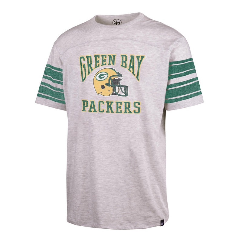 NFL Green Bay Packers ’47 Arena Arch Holyoke T-Shirt – Heather Gray
