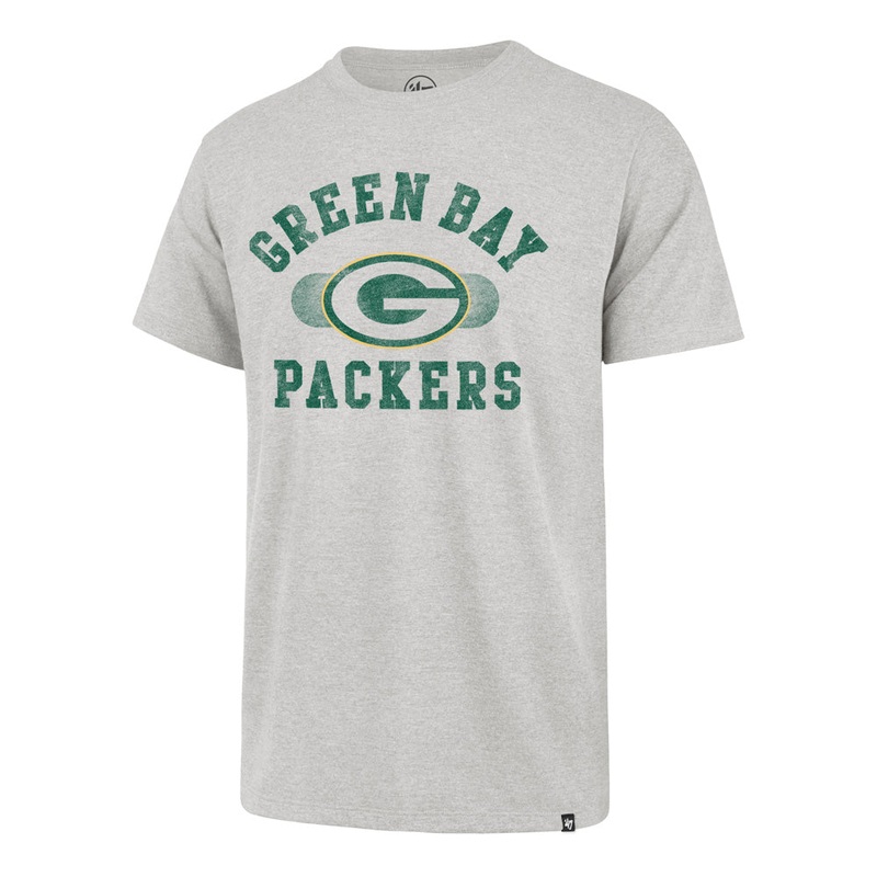 NFL Green Bay Packers ’47 Brisk Franklin T-Shirt – Heather Gray