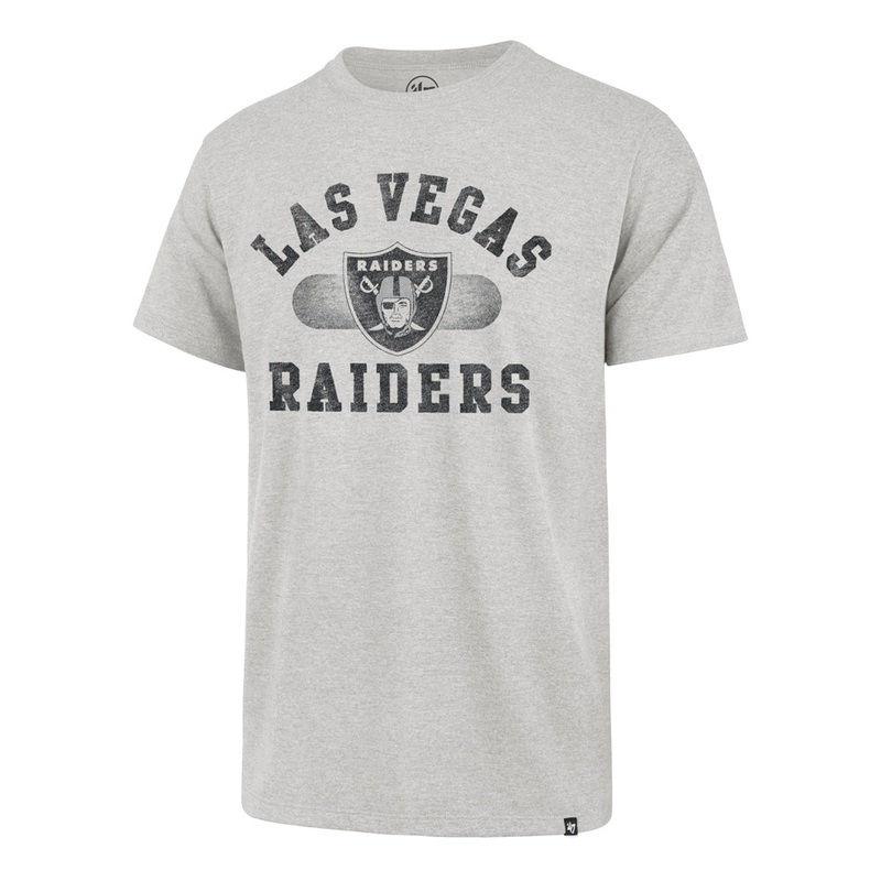 NFL Las Vegas Raiders ’47 Brisk Franklin T-Shirt – Heather Gray