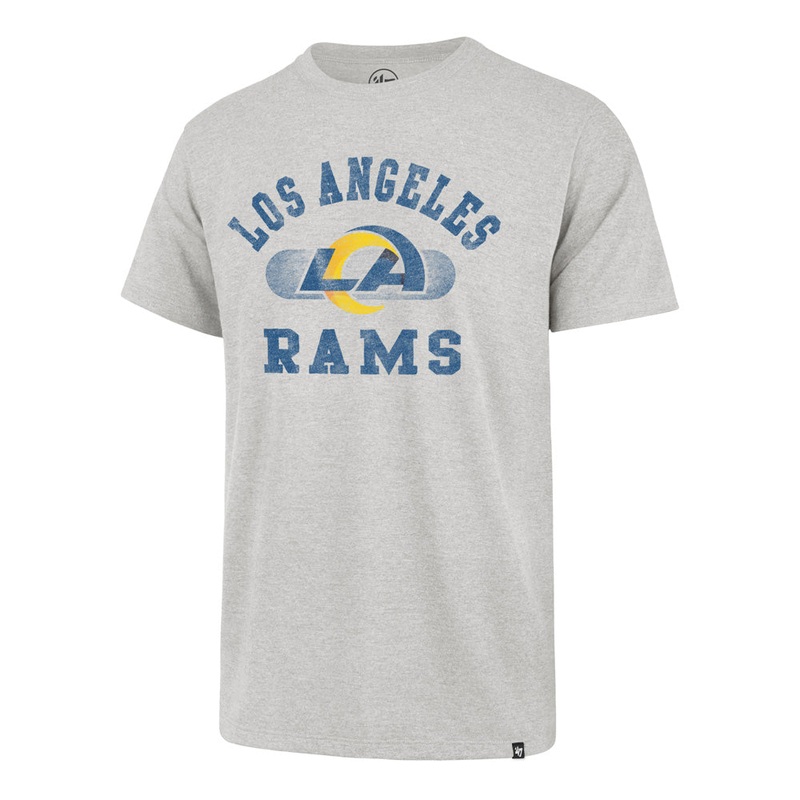 NFL Los Angeles Rams ’47 Brisk Franklin T-Shirt – Heather Gray