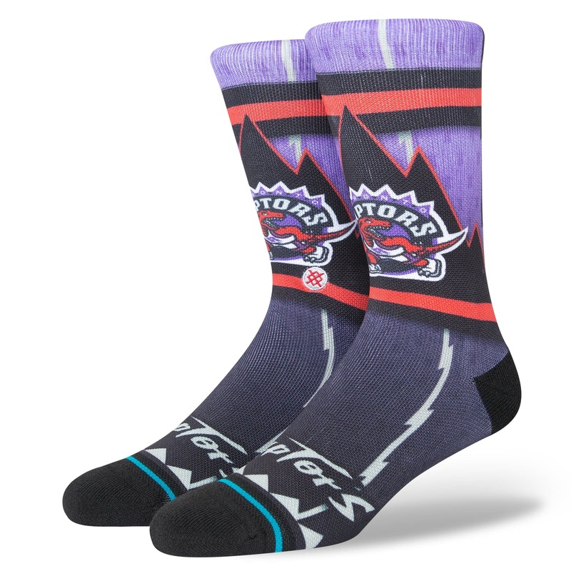 Toronto Raptors Stance NBA HWC Logo Fader Crew Socks – Purple