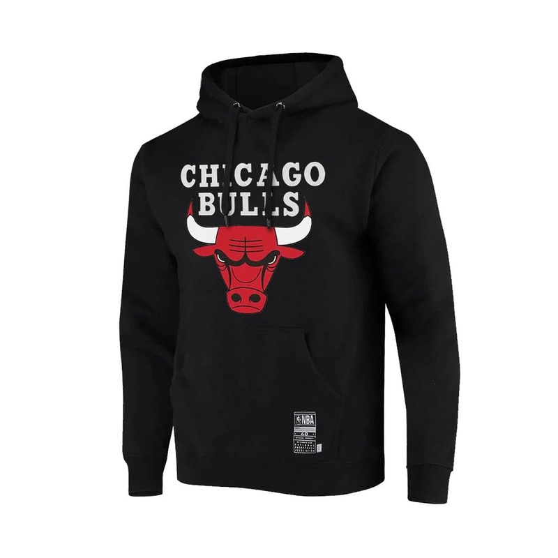 Youths Chicago Bulls NBA Essentials Team Logo Hoodie Jumper – Black