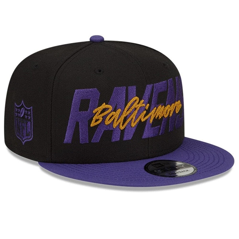 Baltimore Ravens New Era NFL 2022 Draft On-Stage 9FIFTY Snapback Hat – Black
