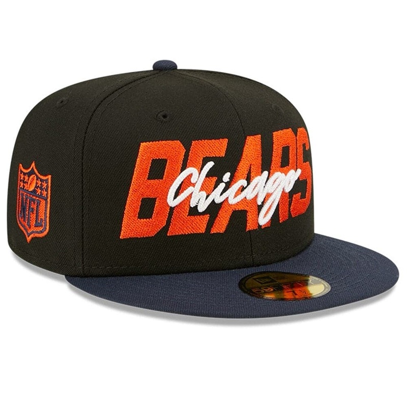 Chicago Bears New Era NFL 2022 Draft On-Stage 59FIFTY Fitted Hat – Black