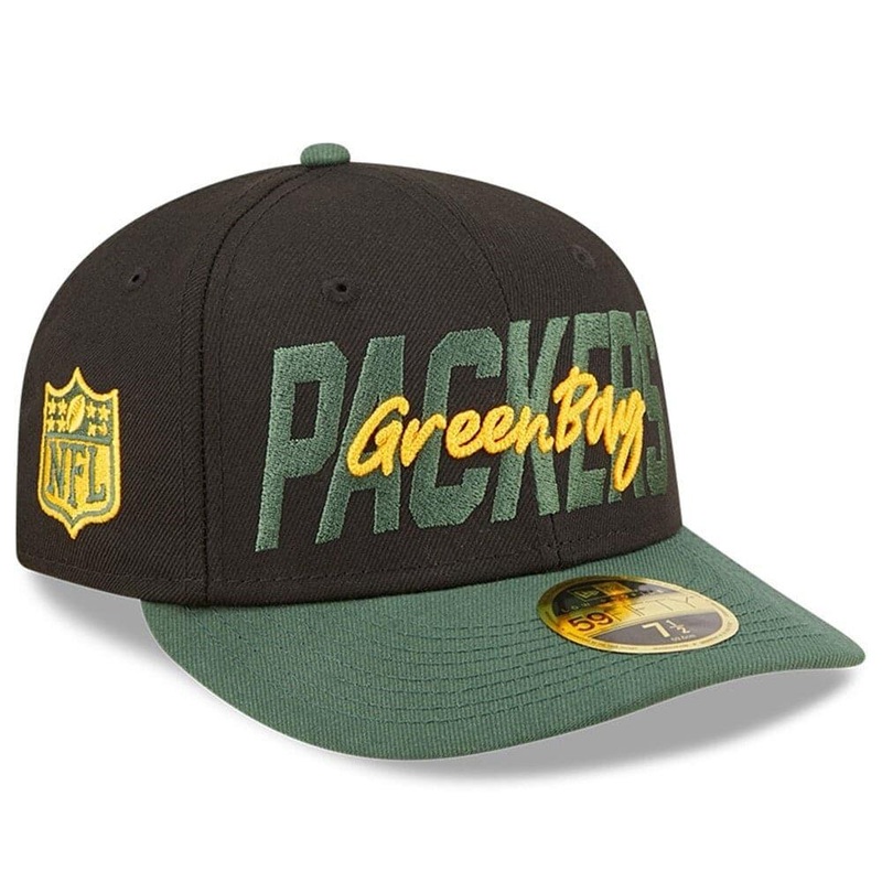 Green Bay Packers New Era NFL 2022 Draft Low Profile 59FIFTY Fitted Hat – Black