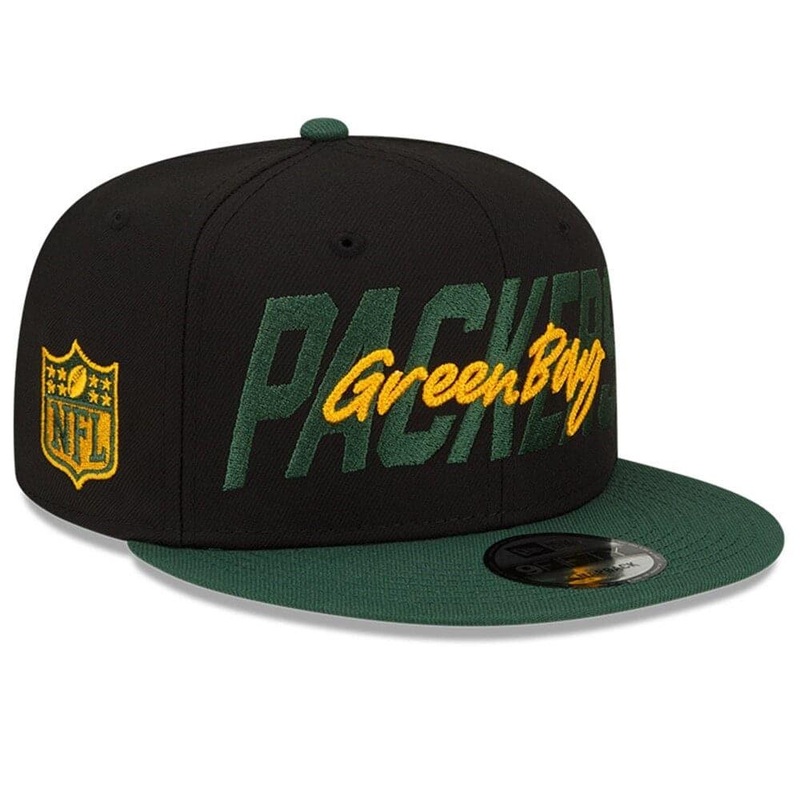 Green Bay Packers New Era NFL 2022 Draft On-Stage 9FIFTY Snapback Hat – Black