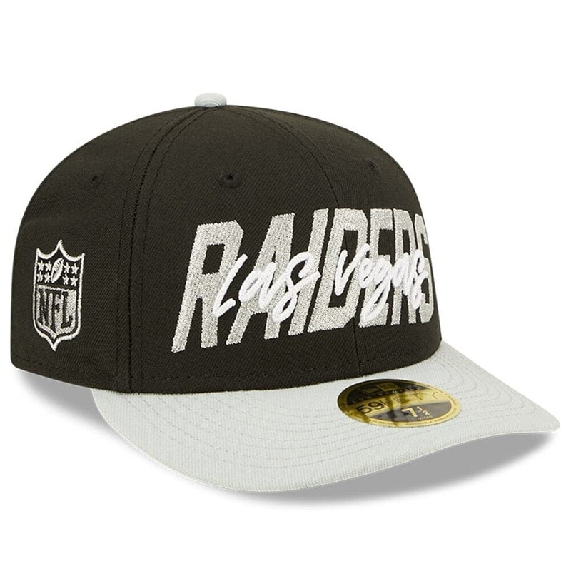 Las Vegas Raiders New Era NFL 2022 Draft Low Profile 59FIFTY Fitted Hat – Black