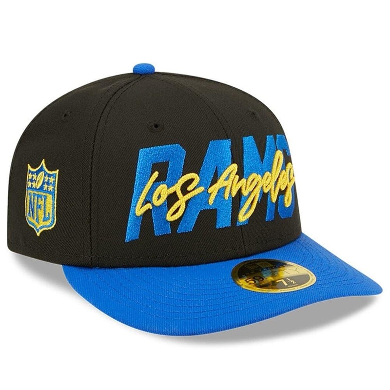 Los Angeles Rams New Era NFL 2022 Draft Low Profile 59FIFTY Fitted Hat – Black