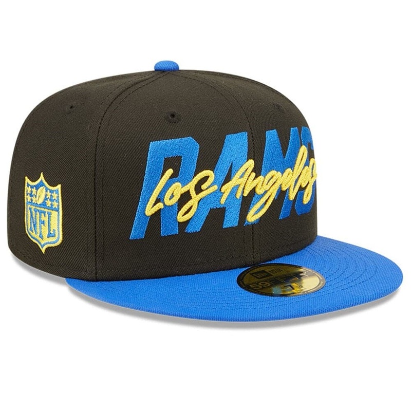 Los Angeles Rams New Era NFL 2022 Draft On-Stage 59FIFTY Fitted Hat – Black