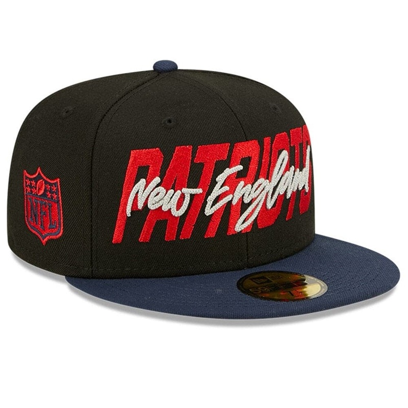 New England Patriots New Era NFL 2022 Draft On-Stage 59FIFTY Fitted Hat – Black