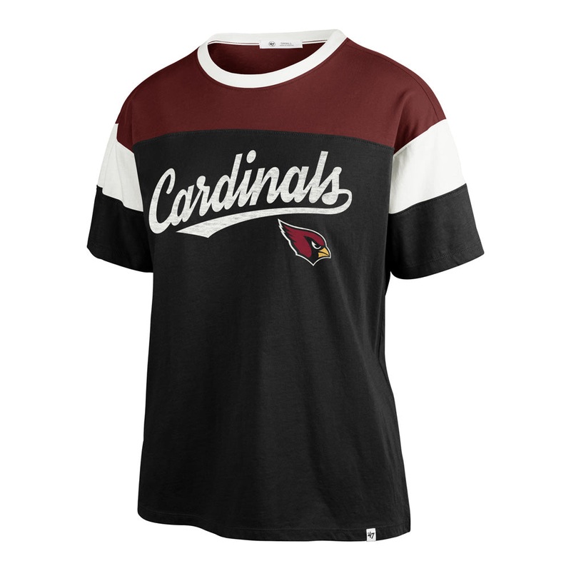 NFL Arizona Cardinals Women’s ’47 Breezy Time Off T-Shirt – Black