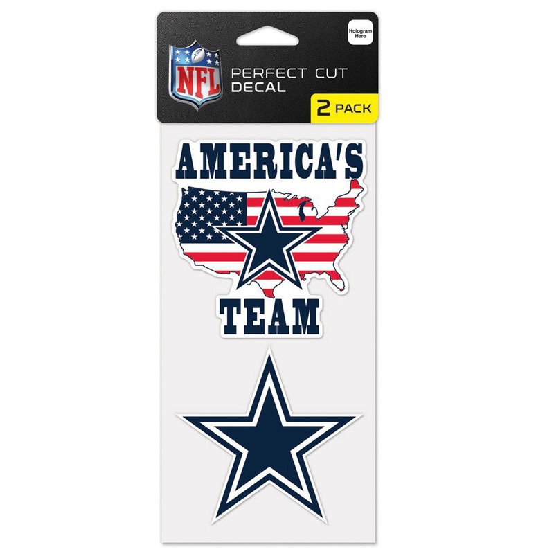 NFL Dallas Cowboys WinCraft 4″ x 8″ Slogan Decal Pack