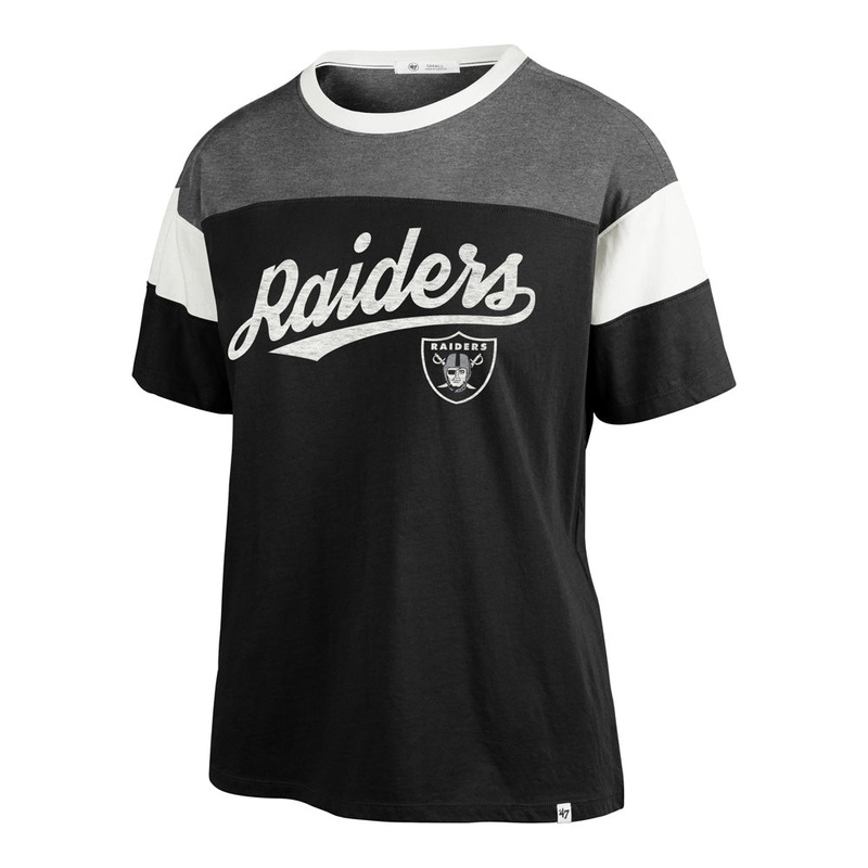 NFL Las Vegas Raiders Women’s ’47 Breezy Time Off T-Shirt – Black