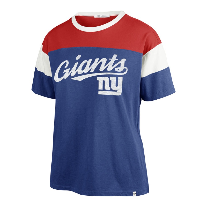 NFL New York Giants Women’s ’47 Breezy Time Off T-Shirt – Blue