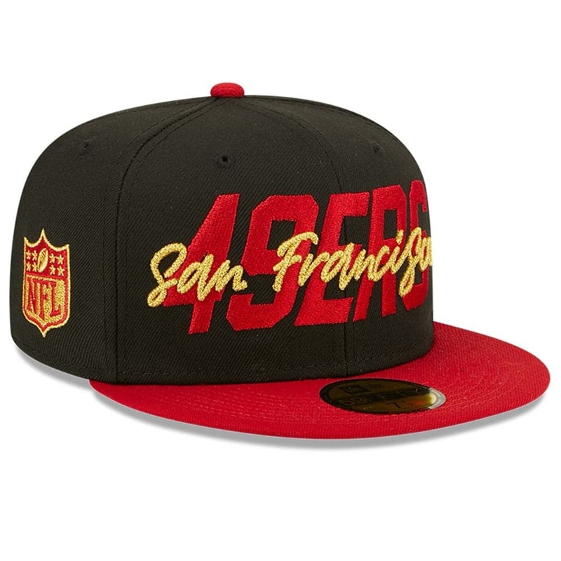 San Francisco 49ers New Era NFL 2022 Draft On-Stage 59FIFTY Fitted Hat – Black