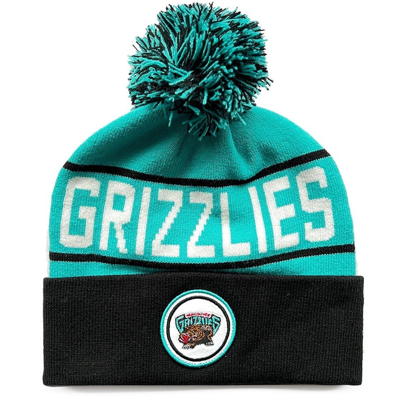 Memphis Grizzlies Mitchell & Ness NBA HWC Colour Knit Beanie – Teal