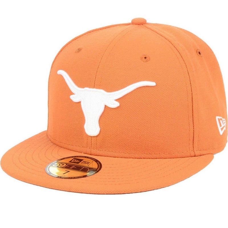 New Era Texas Longhorns AC Peach 59Fifty Fitted Hat