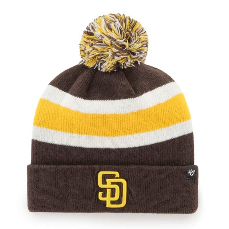 San Diego Padres ’47 MLB Team Breakaway Knit Beanie – Brown