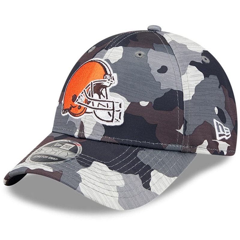 Cleveland Browns New Era NFL 22 Training Camp 9FORTY Stretch Snap Hat – Camo