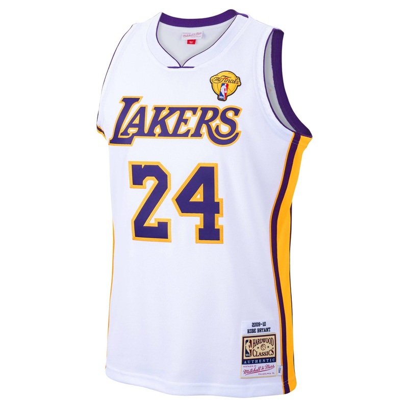 Kobe Bryant Los Angeles Lakers Mitchell & Ness NBA 09-10 Finals Authentic Jersey – White