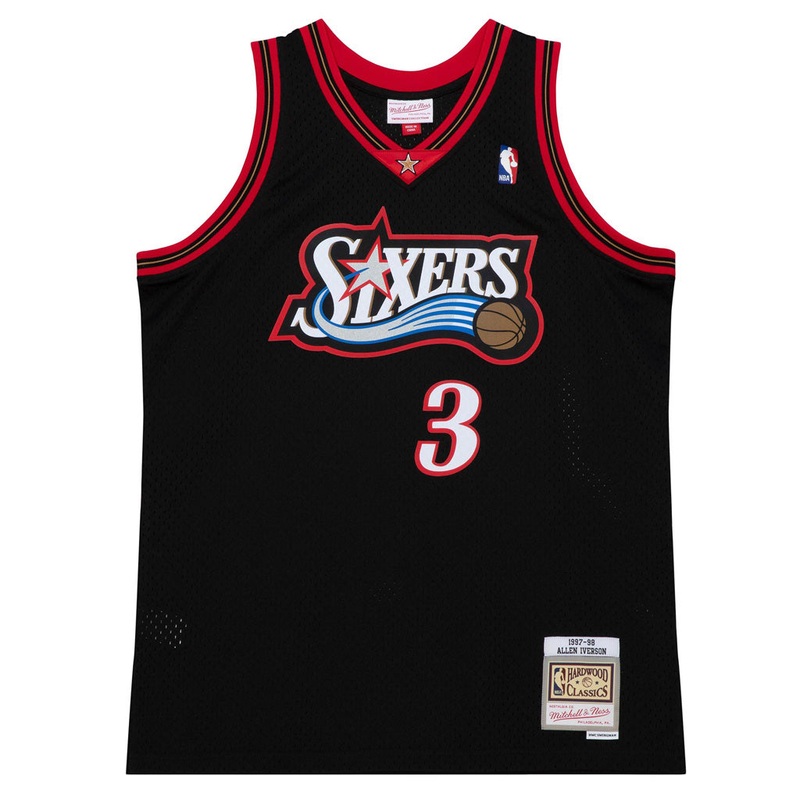 NBA Philadelphia 76ers Allen Iverson Mitchell & Ness Hardwood Classics ’97 Retro Swingman Jersey
