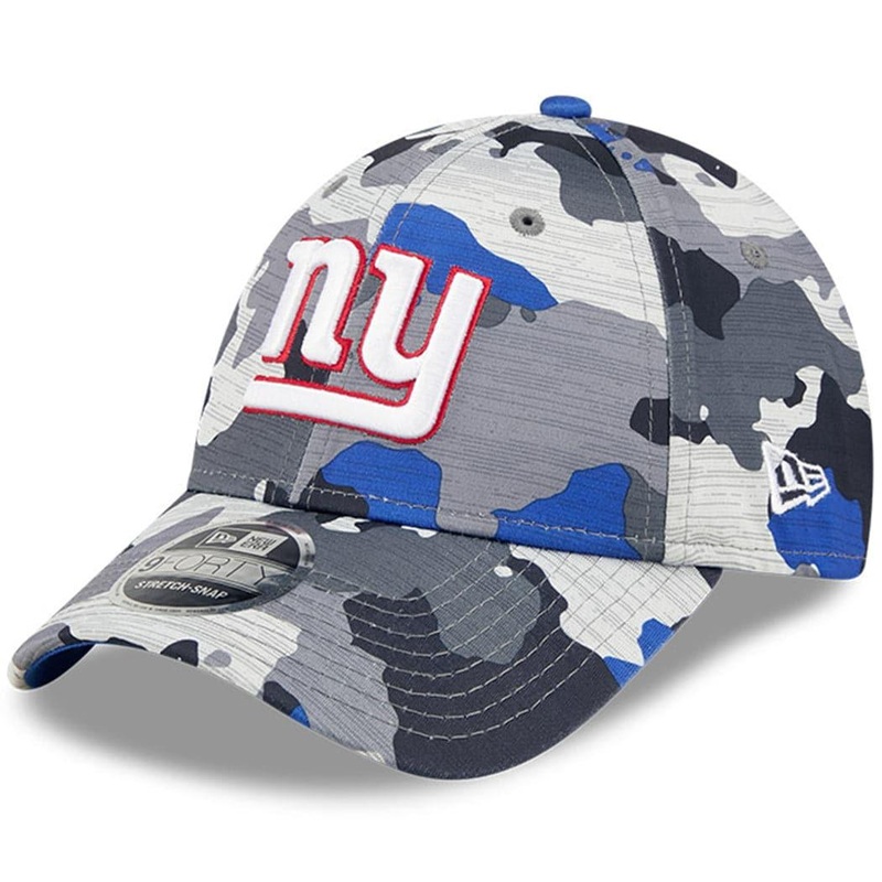 New York Giants New Era NFL 22 Training Camp 9FORTY Stretch Snap Hat – Camo