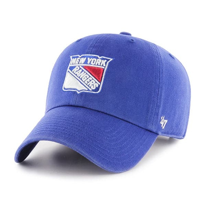 New York Rangers Royal ’47 NHL Team Clean Up Strapback Hat – Blue