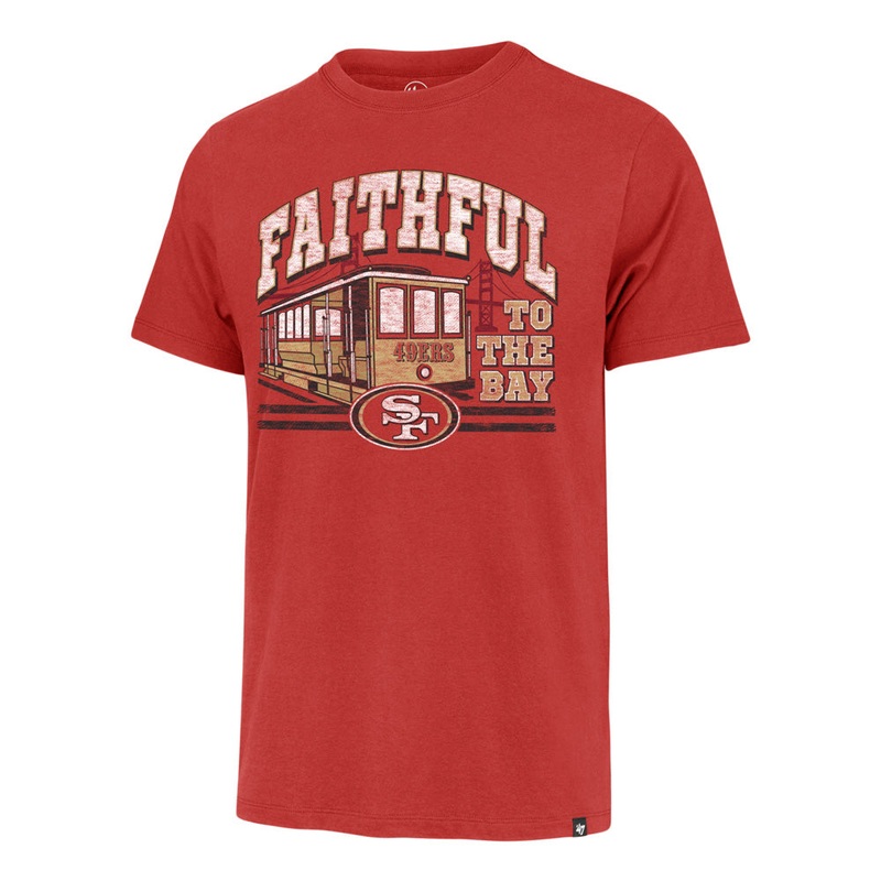 NFL San Francisco 49ers ’47 Regional Tram Franklin T-Shirt – Red