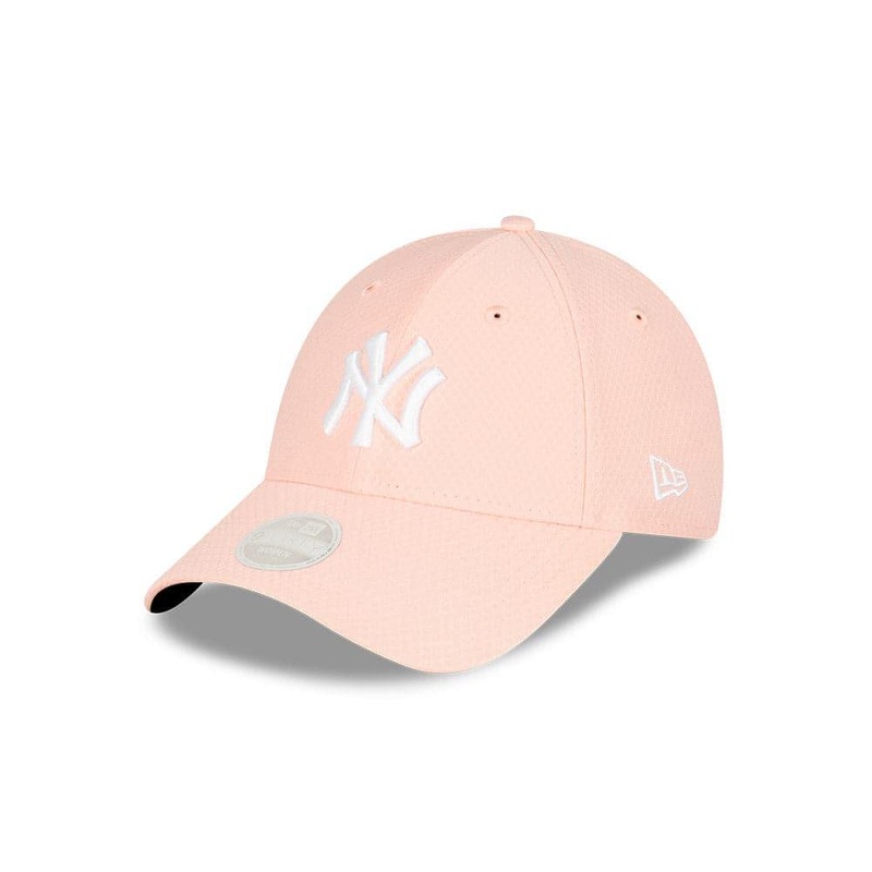 Womens New York Yankees New Era MLB Hex Performance 9FORTY Hat – Pink