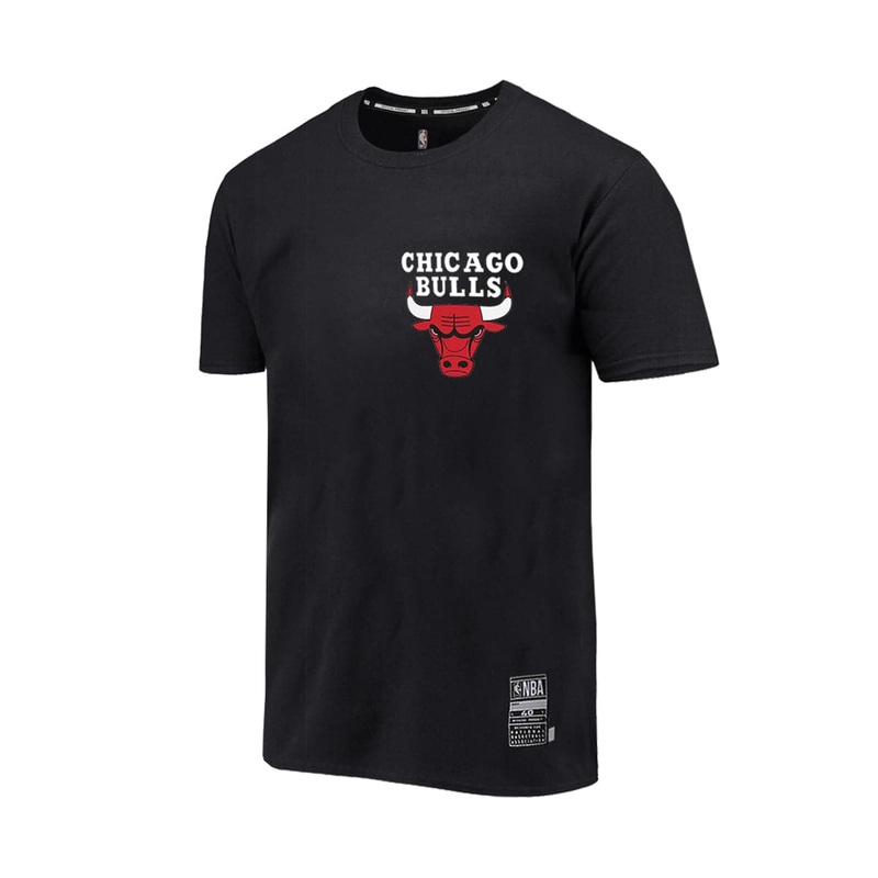 Youths Chicago Bulls NBA Essentials Team Flip Logo T-Shirt – Black