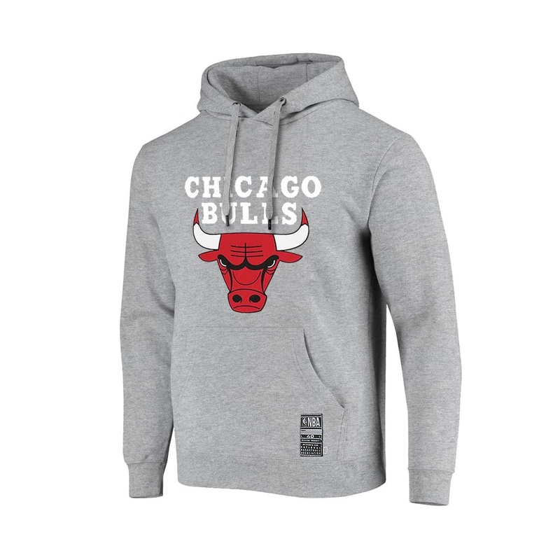 Youths Chicago Bulls NBA Essentials Team Logo Hoodie Jumper – Grey