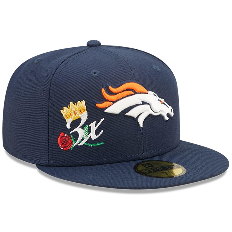 Denver Broncos New Era NFL Crown Champs 59FIFTY Fitted Hat – Navy