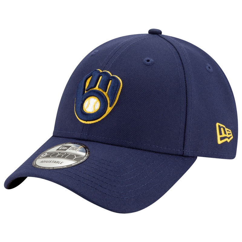Milwaukee Brewers New Era MLB Team 9FORTY Snapback Hat – Navy