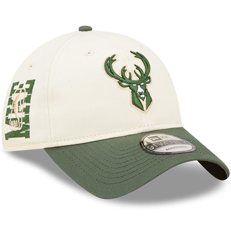 Milwaukee Bucks New Era NBA 2022 Draft 9TWENTY Strapback Hat – Cream
