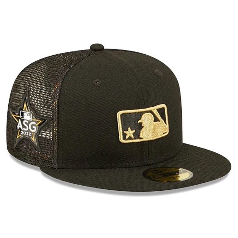 MLB Batterman New Era 2022 All-Star 59FIFTY Trucker Mesh Fitted Hat – Black