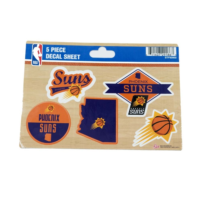 NBA Phoenix Suns Rico STF 5 Pack Sticker Sheet