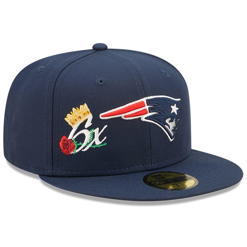 New England Patriots New Era NFL Crown Champs 59FIFTY Fitted Hat – Navy