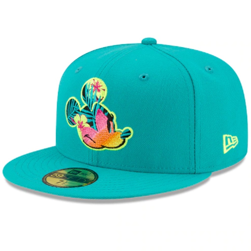 New Era Mickey Mouse Tropical Teal 59FIFTY Fitted Hat