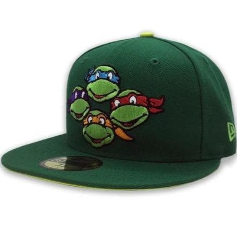 New Era Multi Ninja Turtles Green 59FIFTY Fitted Hat