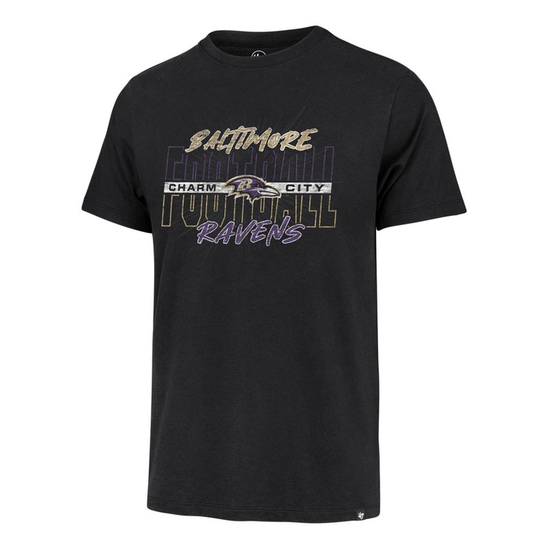 NFL Baltimore Ravens ’47 Regional Charm Franklin T-Shirt – Black