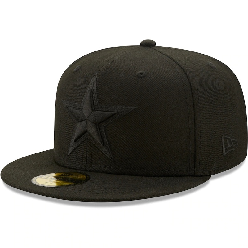NFL Dallas Cowboys New Era Black on Black 59FIFTY Hat – Black