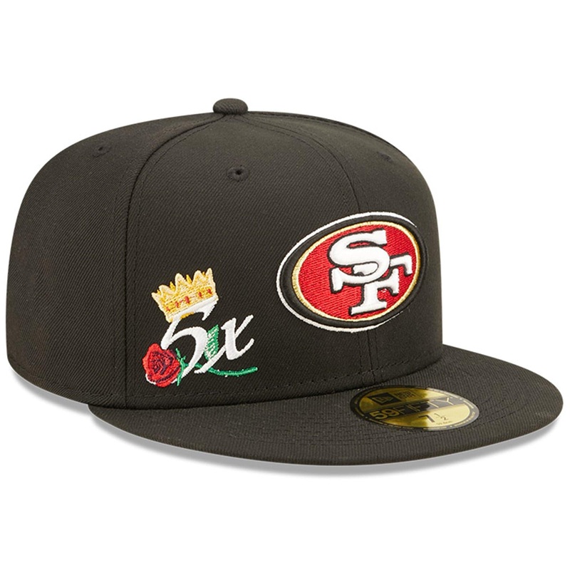 San Francisco 49ers New Era NFL Crown Champs 59FIFTY Fitted Hat – Black