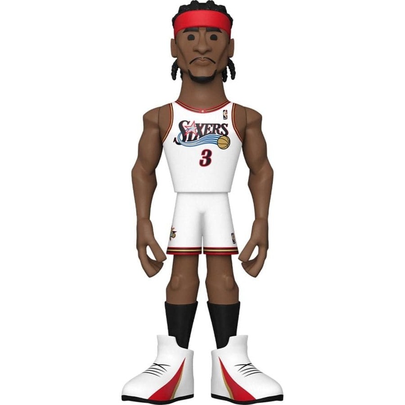Allen Iverson Philadelphia 76ers Funko NBA 12″ Jumbo Vinyl Gold Figure – White